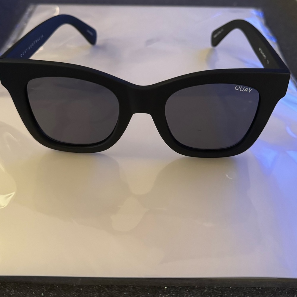 Dark black glasses